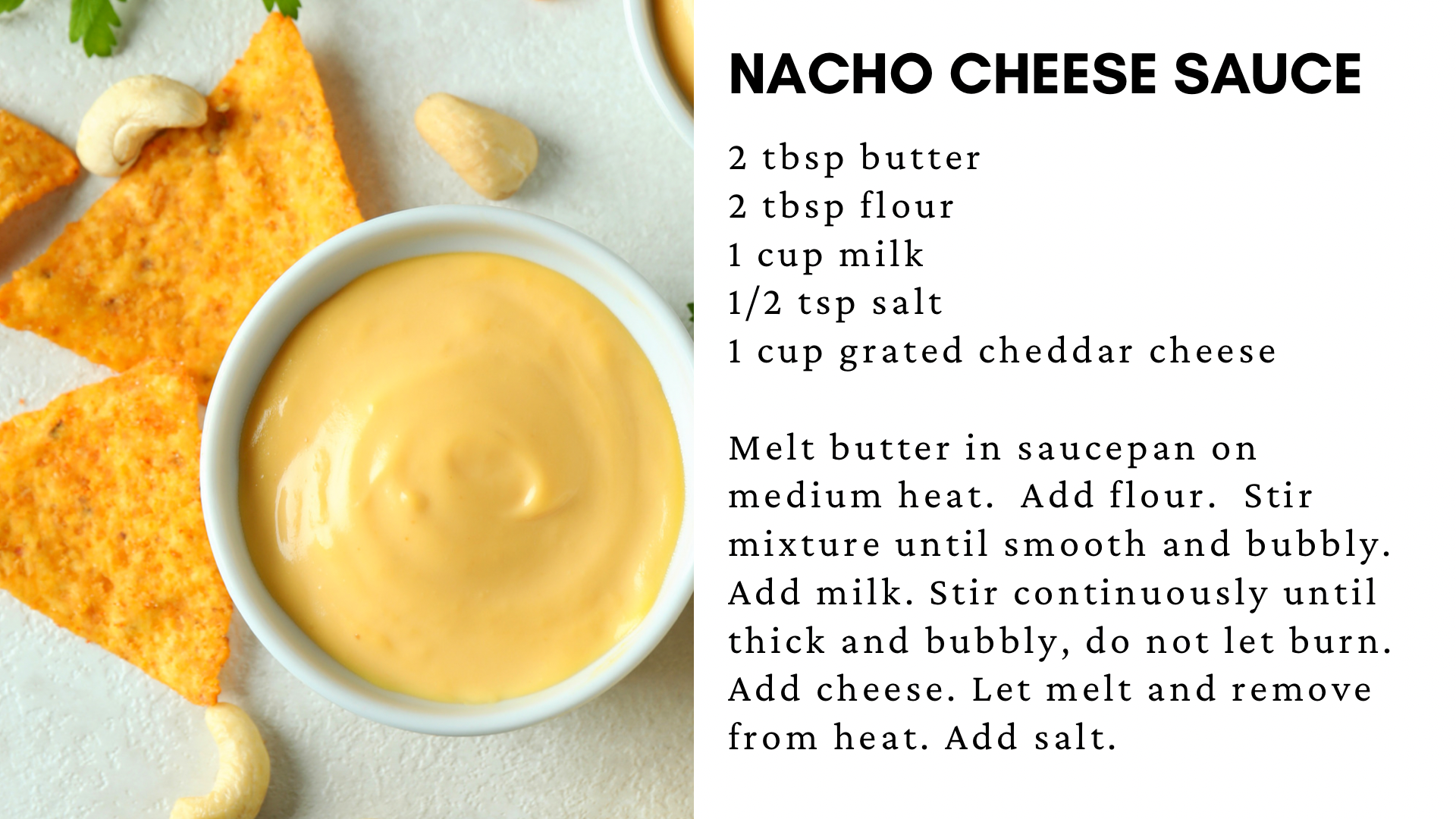 American cheese sauce - Only 2 simple ingredients